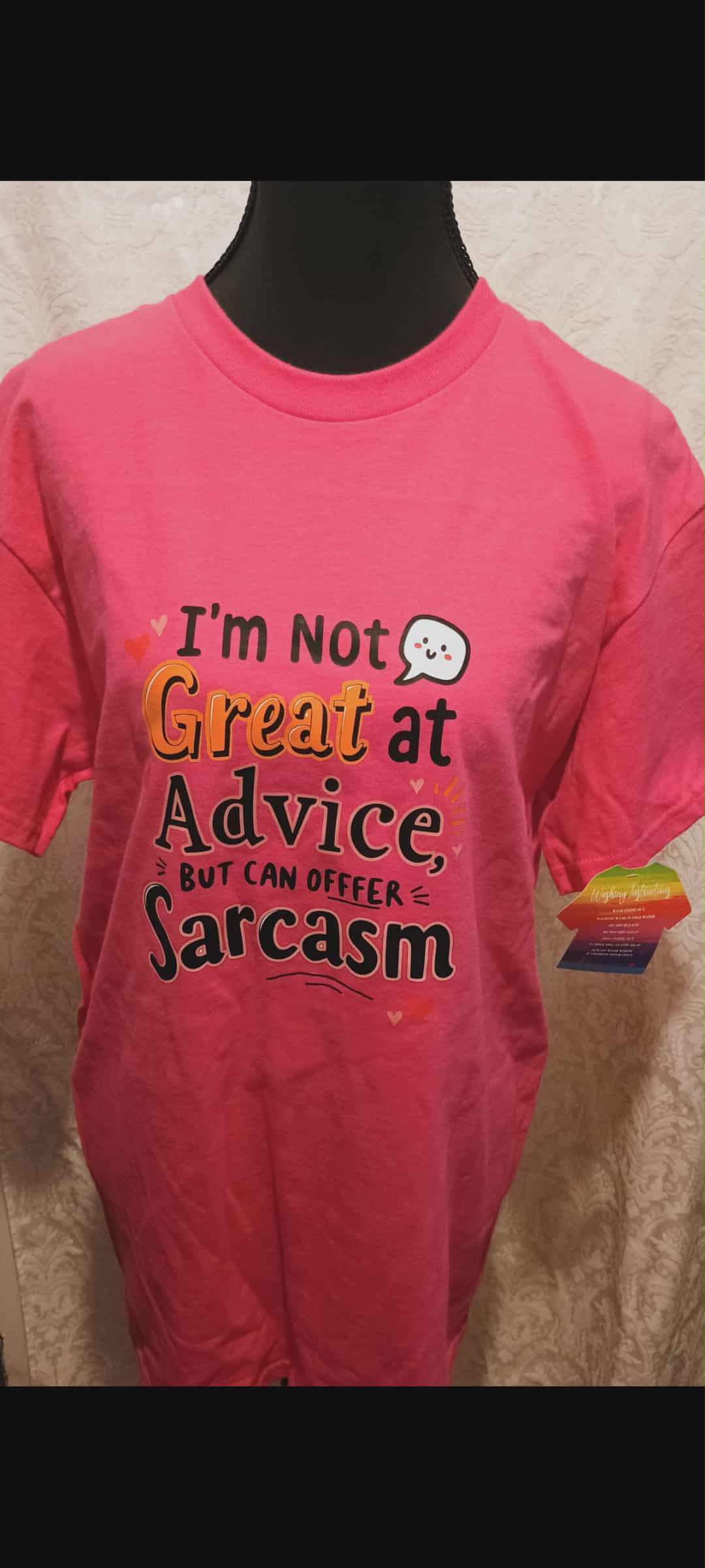 Women's t-shirt medium ~not great at advice