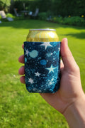 Can koozie~blue with stars