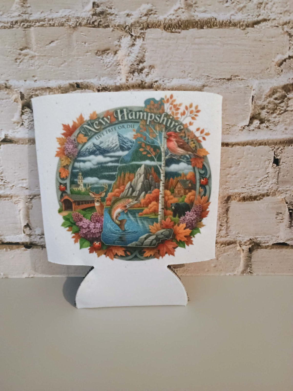 Can koozie~New Hampshire scenic