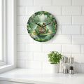 Frog on Lily Pad Wooden Wall Clock - Kitchen Placement