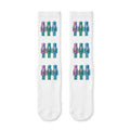 Nutcracker Christmas Athletic Crew Socks - Studio Flat Lay