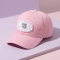 Studio photo of the Beautifully Broken Pink Baseball Hat with Patch